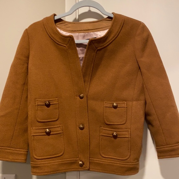 J.Crew wool blazer  coat size 0 - Picture 2 of 5
